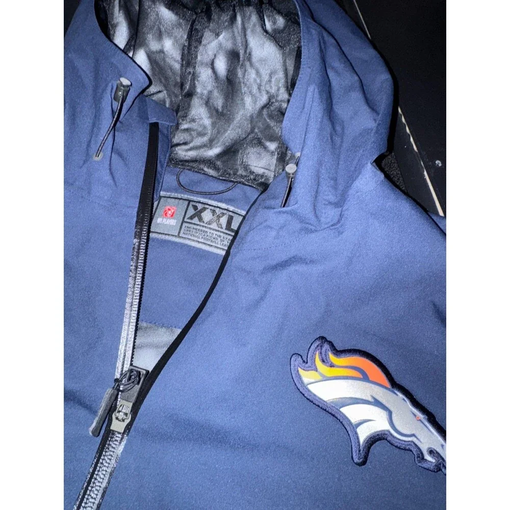 Men 2XL Nike NFL Denver Broncos Team Issued PE Storm-FIT Rain Jacket + Pants Set